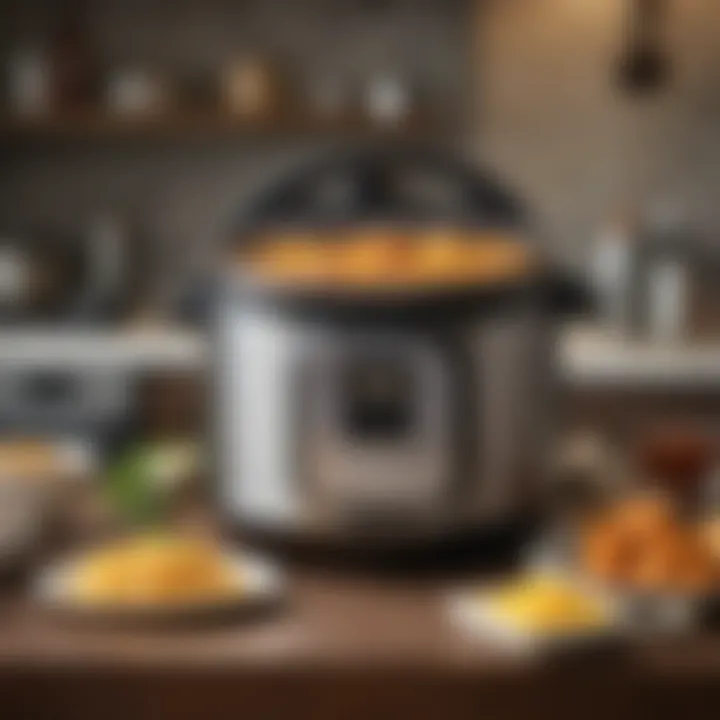 A visually stunning Instant Pot showcasing its various functions