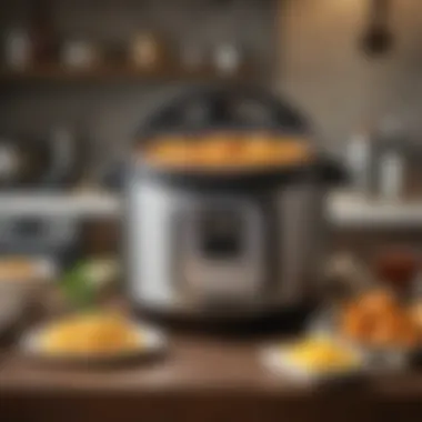 Versatile Functions of an Instant Pot A visually stunning Instant Pot showcasing its various functions