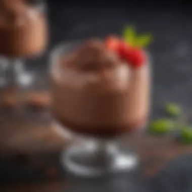 An indulgent chocolate mousse made with keto-safe ingredients