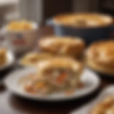 A Cozy Meal: Enjoying KFC's Chicken Pot Pie A cozy dining setup featuring KFC's chicken pot pie