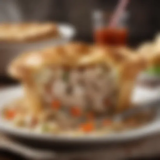 Delicious chicken pot pie with a flaky crust and savory filling