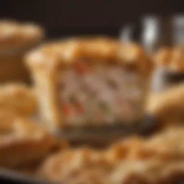 Rich Ingredients: The Heart of KFC's Chicken Pot Pie Close-up of the rich ingredients in KFC's chicken pot pie