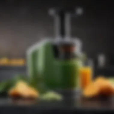 Demonstrating the juicing process with Krups technology