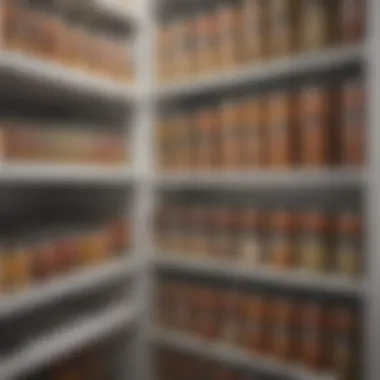 Magnetic spice cans attached to a refrigerator door for easy access