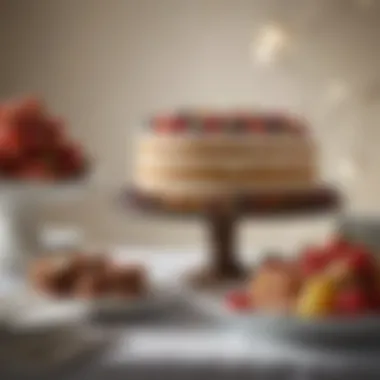 Variations of the Maryland State Cake displayed on a festive table