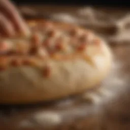 Freshly kneaded pizza dough ready to rise