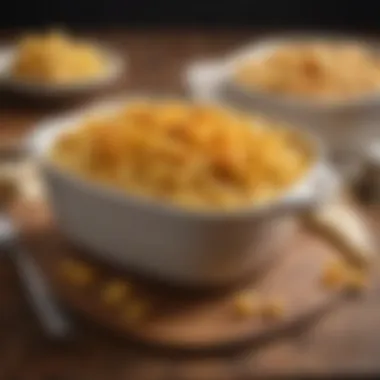 Microwave Ready Mac and Cheese A microwave showcasing an easy mac and cheese dish ready to be served