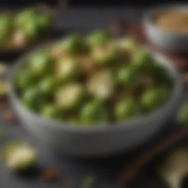 Perfectly Seasoned Brussels Sprouts Seasoned Brussels sprouts in a bowl with spices