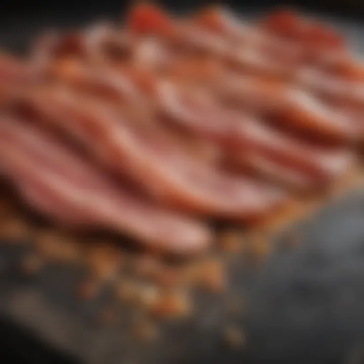 Ingredients needed for air frying bacon