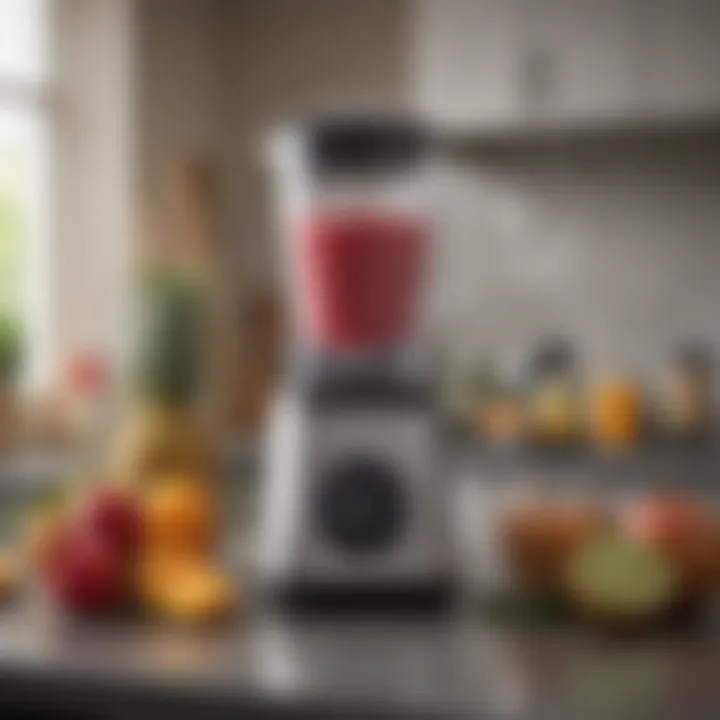 High-quality blender set up on a kitchen countertop