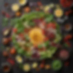 A vibrant assortment of fresh ingredients for salad dressings