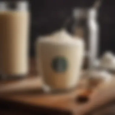 Steamed milk with velvety texture