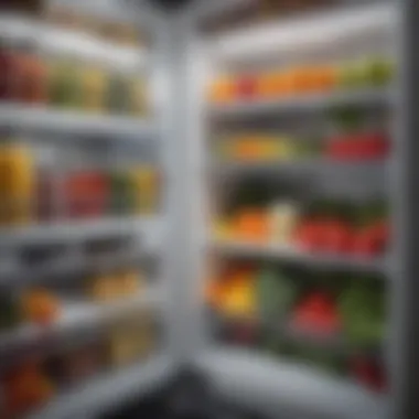 Fresh produce stored efficiently in a fridge with clear visibility