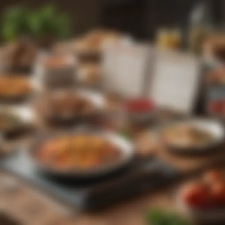 Illustration of a weekly meal schedule created through an app