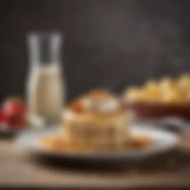 Delicious Lactose-Free Culinary Creations A plate of lactose-free culinary dishes
