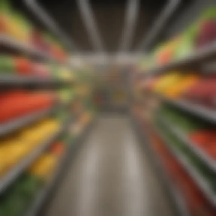 A well-organized grocery aisle featuring various premade salad options