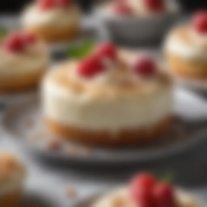 Close-up of a keto-friendly dessert topped with artificial sweetener