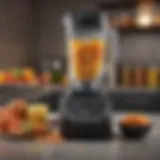 A sleek Ninja blender showcasing its powerful motor and design.