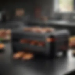 Ninja Indoor Smokeless Grill showcasing its sleek design and control panel