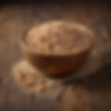 Whole grains arranged in a rustic bowl