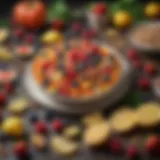Colorful selection of nutrient-dense foods for energy