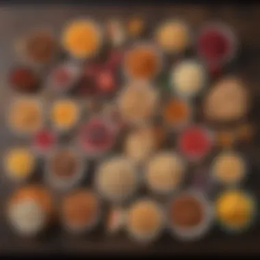 Diverse Nutritious Snack Choices for Dieters Nutritious snack options displayed on a table