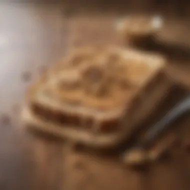 Nut butter spread on toast, a quick pre-workout snack