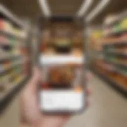 User-friendly grocery shopping app interface