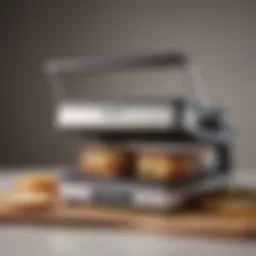 Modern panini press showcasing removable plates for easy cleaning