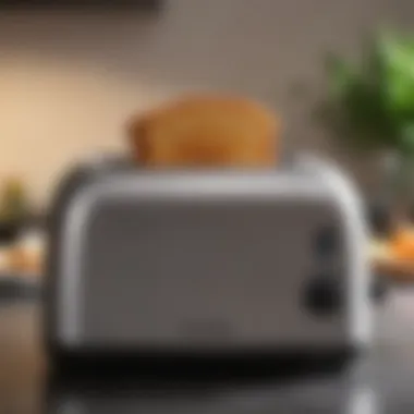 Close-up of toaster settings highlighting intuitive design