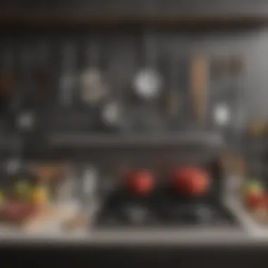 Organized Utensils for a Modern Kitchen Essential utensils arranged for easy access and organization in a modern kitchen.