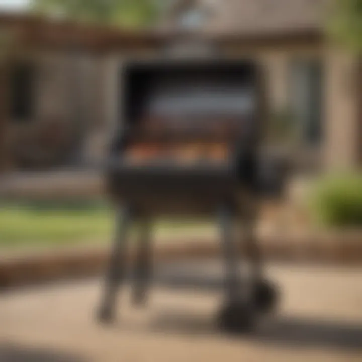 Showcasing the robust construction and design features of a Pit Boss pellet grill.