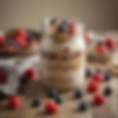 A quick and nutritious overnight oats jar with berries