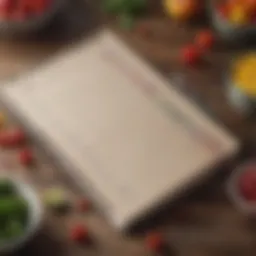 A beautifully organized recipe notebook showcasing dividers and colorful tabs