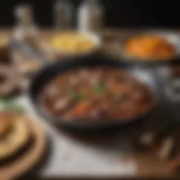 A gleaming cast iron skillet showcasing its perfectly seasoned surface