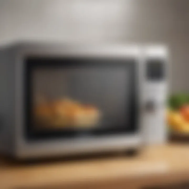 Energy-efficient small microwave with eco-friendly features