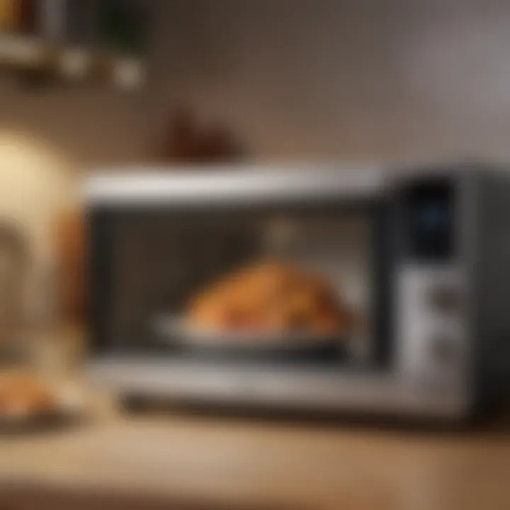 Microwave showcasing versatility in meal preparation