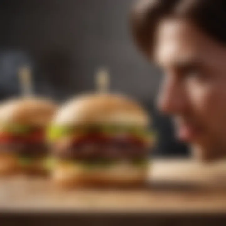 Consumer enjoying the Sonic New Hamburger