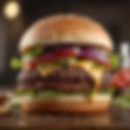 Sonic New Hamburger showcasing unique ingredients
