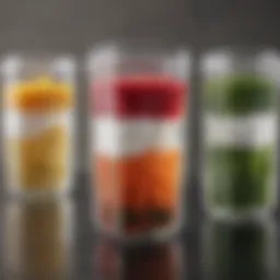 Variety of sous vide containers
