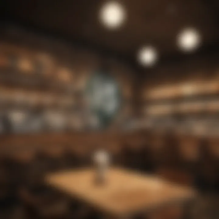 Cozy Starbucks interior with customers enjoying their time