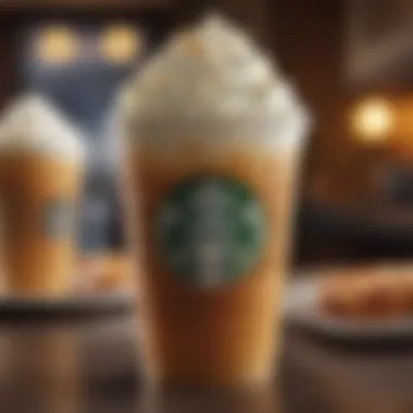 Starbucks Drink Menu Close-up of Starbucks drink menu highlighting seasonal offerings