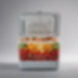 A well-insulated cooler filled with warm dishes