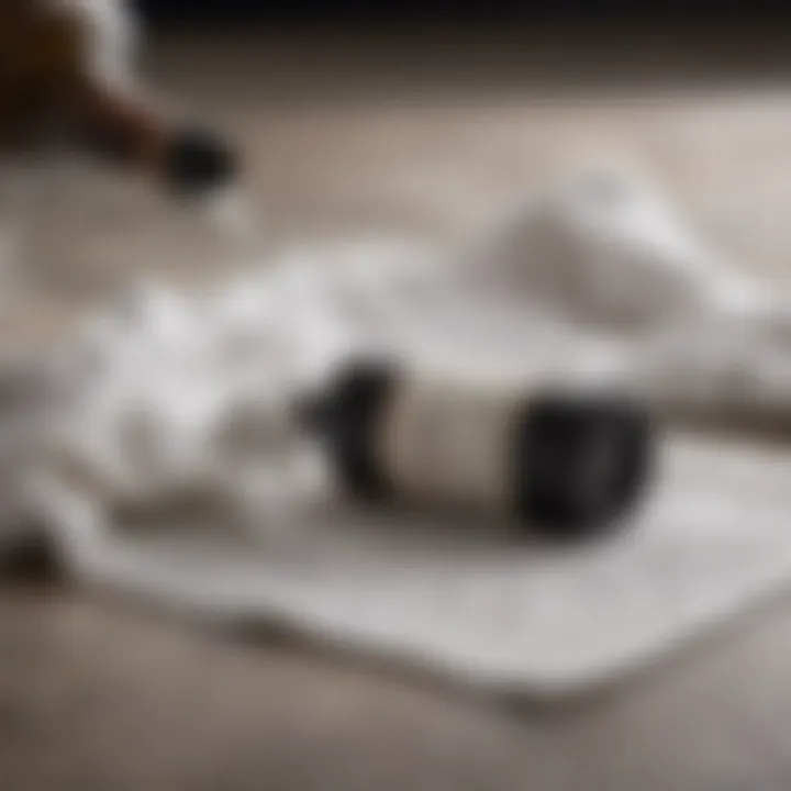 Creative method for uncorking a bottle with a towel