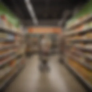 Innovative technology assisting shoppers in navigating the grocery store.