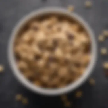 A bowl of rich vegan cookie dough with chocolate chips and nuts, ready to be enjoyed.