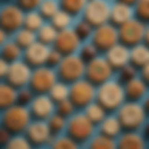 A vibrant assortment of plant-based ingredients used in vegan cookie dough.
