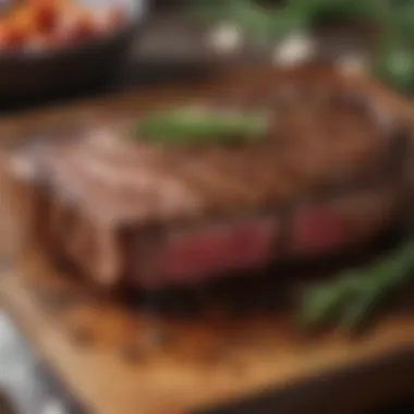 A beautifully plated steak with herbs and spices, highlighting seasoning choices.