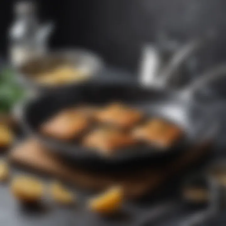High-quality cookware ideal for pan-frying fish