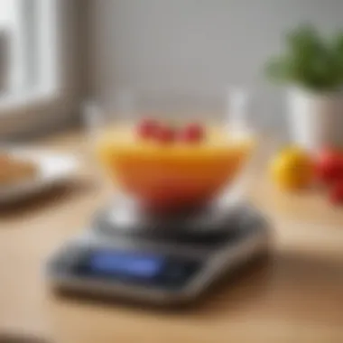 A user-friendly digital kitchen scale with an intuitive interface